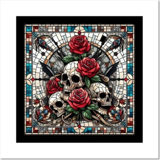 Skull Glass Posters and Art